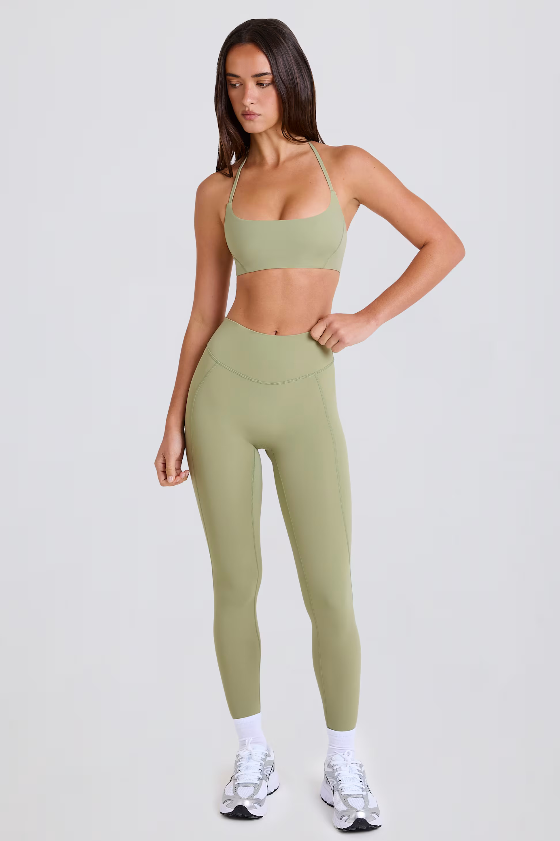 High-Waist Leggings in Matcha | Bo&Tee