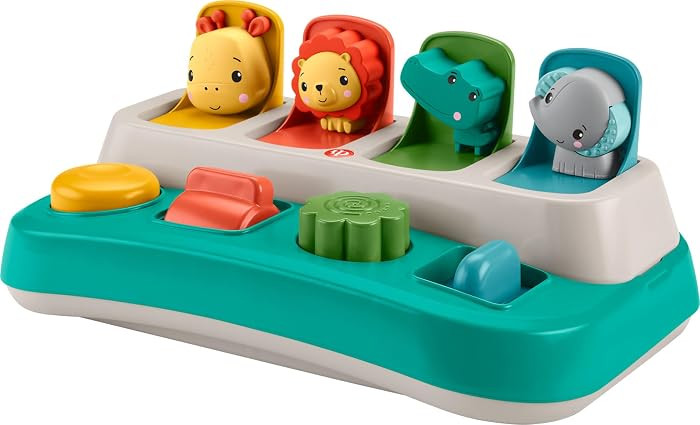 Fisher-Price Baby Early Learning Toy with Fine Motor Activities for Cause-and-Effect Play, Busy B... | Amazon (US)