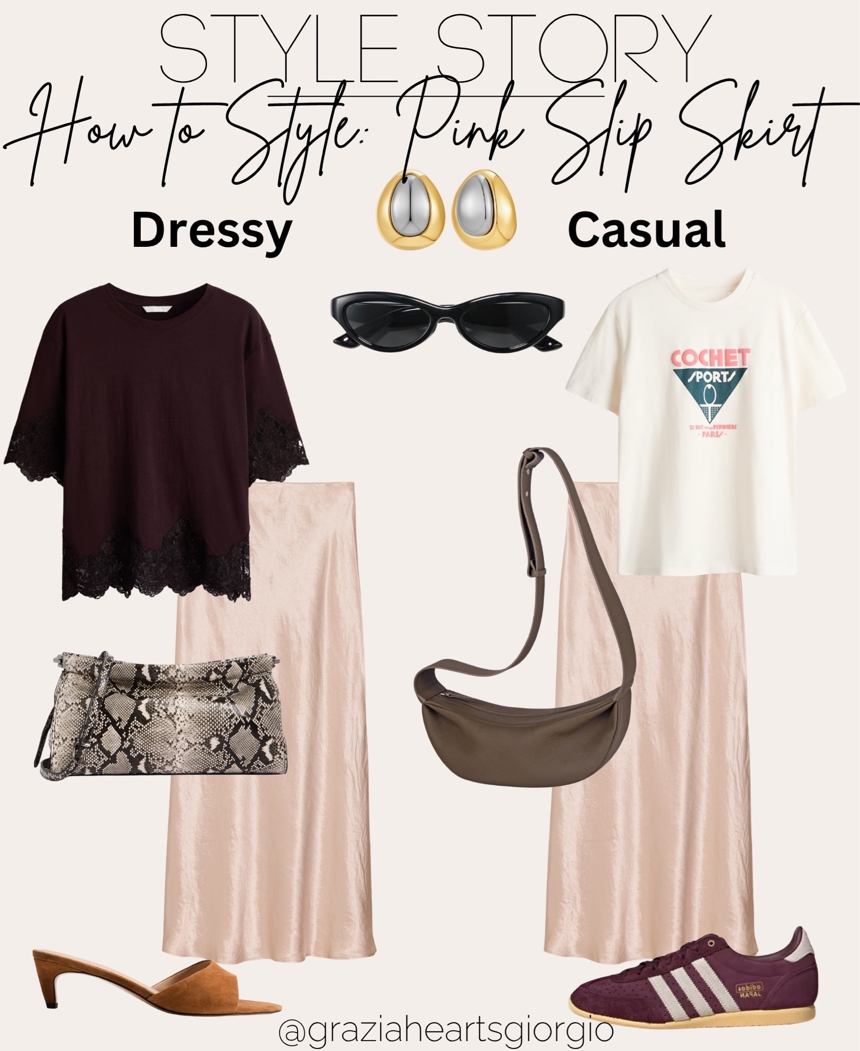 How to Style: Pink Slip Skirt 
.
#howtostyle

#LTKootd #LTKgrwm