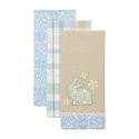 Design Imports Set of 3 Assorted Garden Bunny Kitchen Towels | HSN