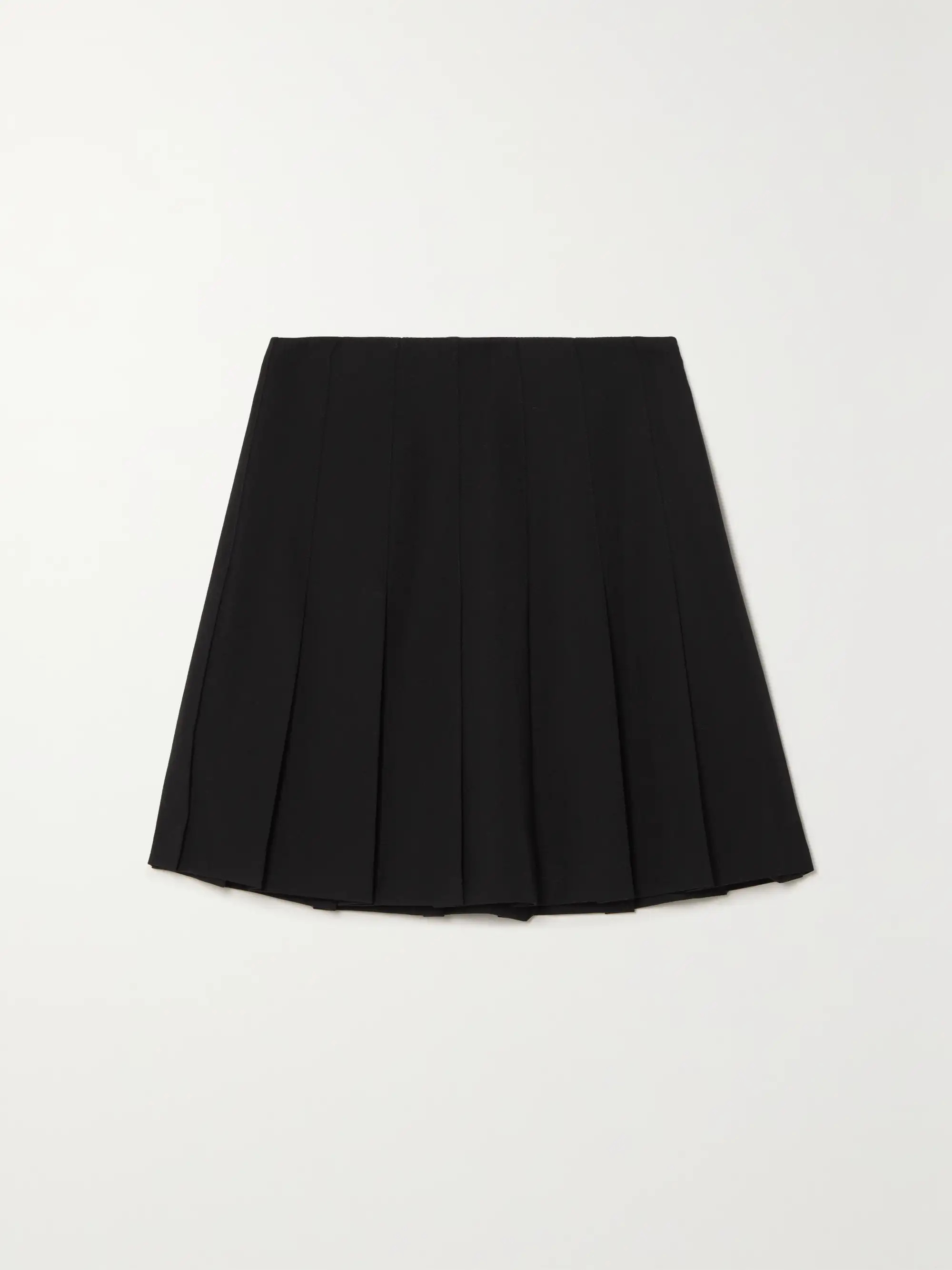 ALESSANDRA RICH Pleated wool mini skirt | NET-A-PORTER | NET-A-PORTER (US)