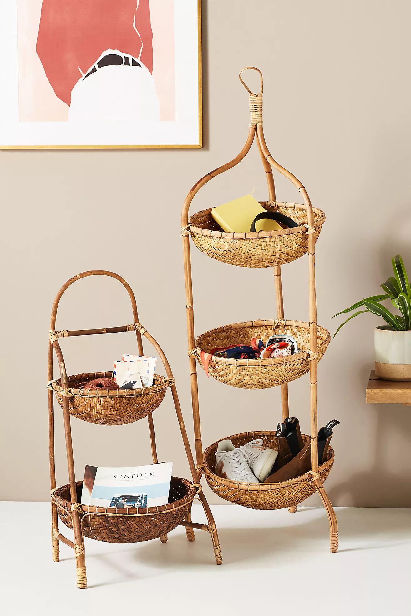 Warung Tiered Basket Stand | Anthropologie (US)