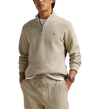 Polo Ralph Lauren Double Knit Mesh Quarter-Zip Pullover | Dillard's | Dillard's