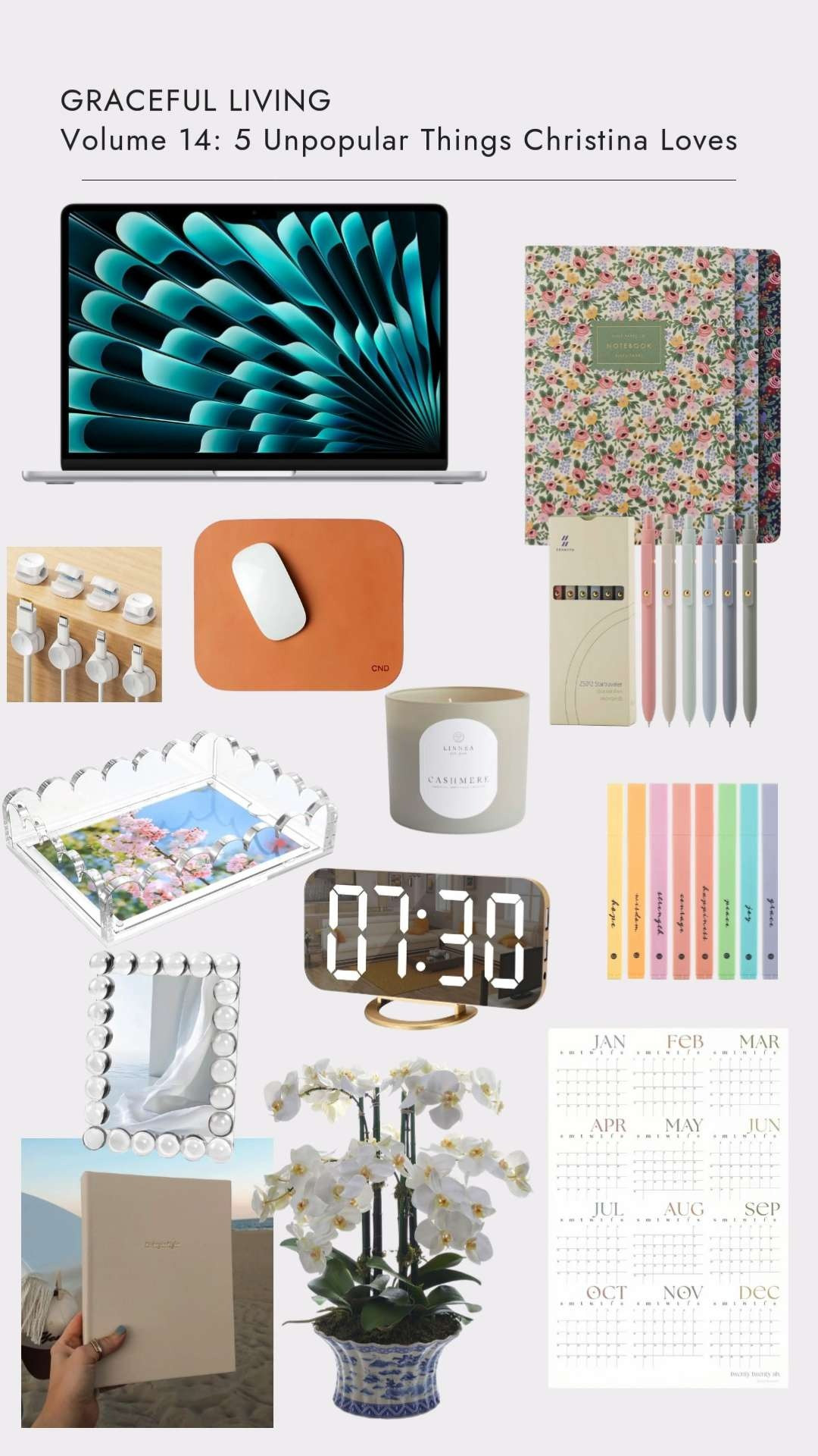 When people ask Christina how she manages her time, she always pauses before answering — because what she's learned is that time management isn’t really about doing more. It’s about choosing well.  Here are Christina's favorite products that help her do just that! 

 

#LTKdayinmylife #LTKmomlife #LTKHome