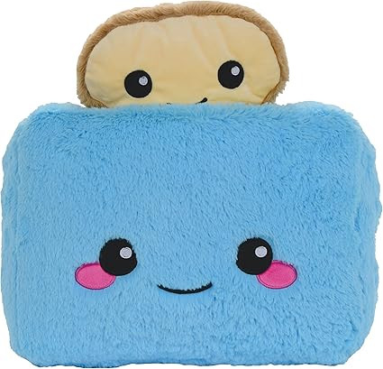 Amazon.com: iscream Play with Your Food Kawaii Toast & Toaster Embroidered Accent 11" x 12" Furry... | Amazon (US)