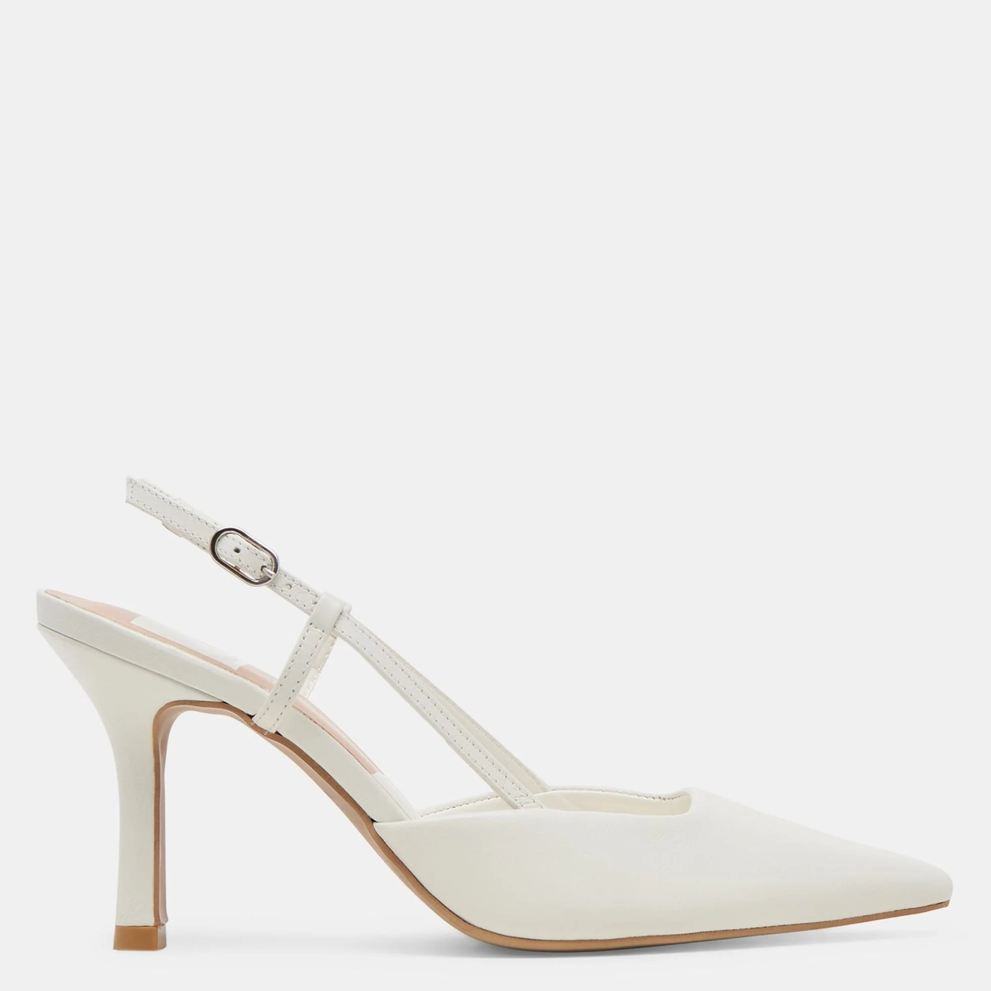 Kim Heels White Leather | Shop Simon