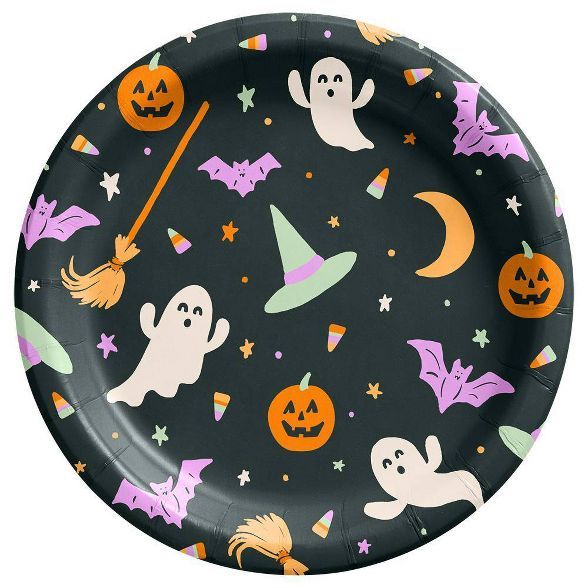 8.5" 30ct Halloween Icons Dinnerware Plates - Spritz™ | Target