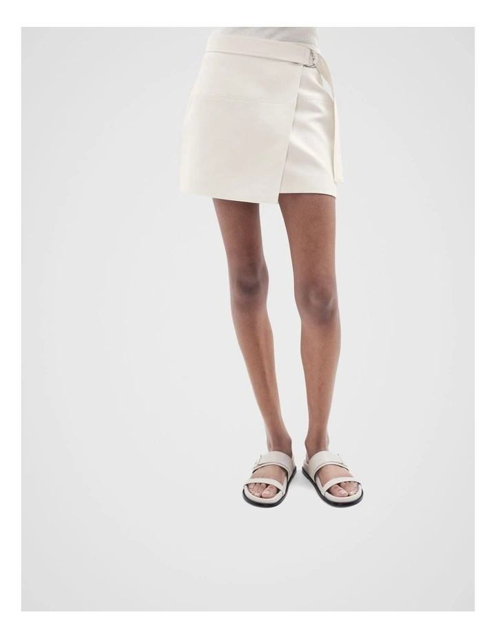 UnisonWrap Mini Skirt in Cream | Myer