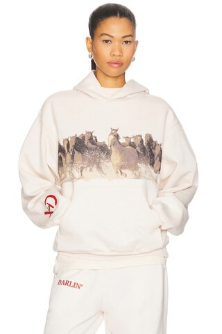 Darlin Wild Hoodie in Creme from Revolve.com | Revolve Clothing (Global)