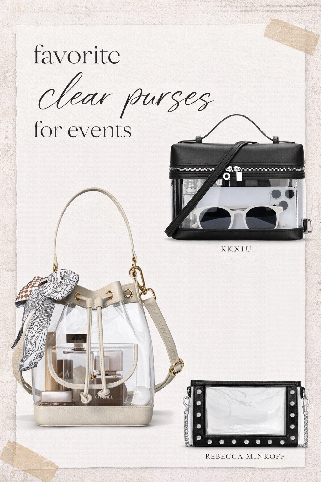 It’s always annoying when you have to bring a clear bag, but these designer and designer inspired ones are some of my faves! 

#LTKFestival #LTKgrwm #LTKmomlife