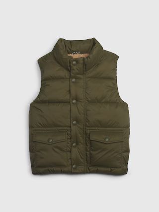 Toddler 100% Recycled Nylon Quilted Vest | Gap (US)