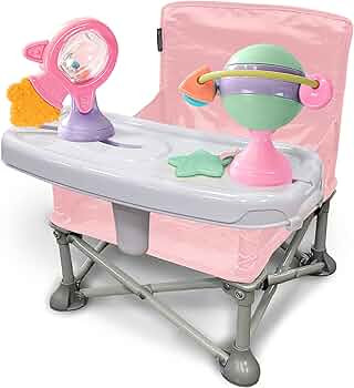 Summer Infant Pop ‘N Sit Eat ‘N Play (Pink) Baby Pop Up Chair for Meals and Playtime with Rem... | Amazon (US)