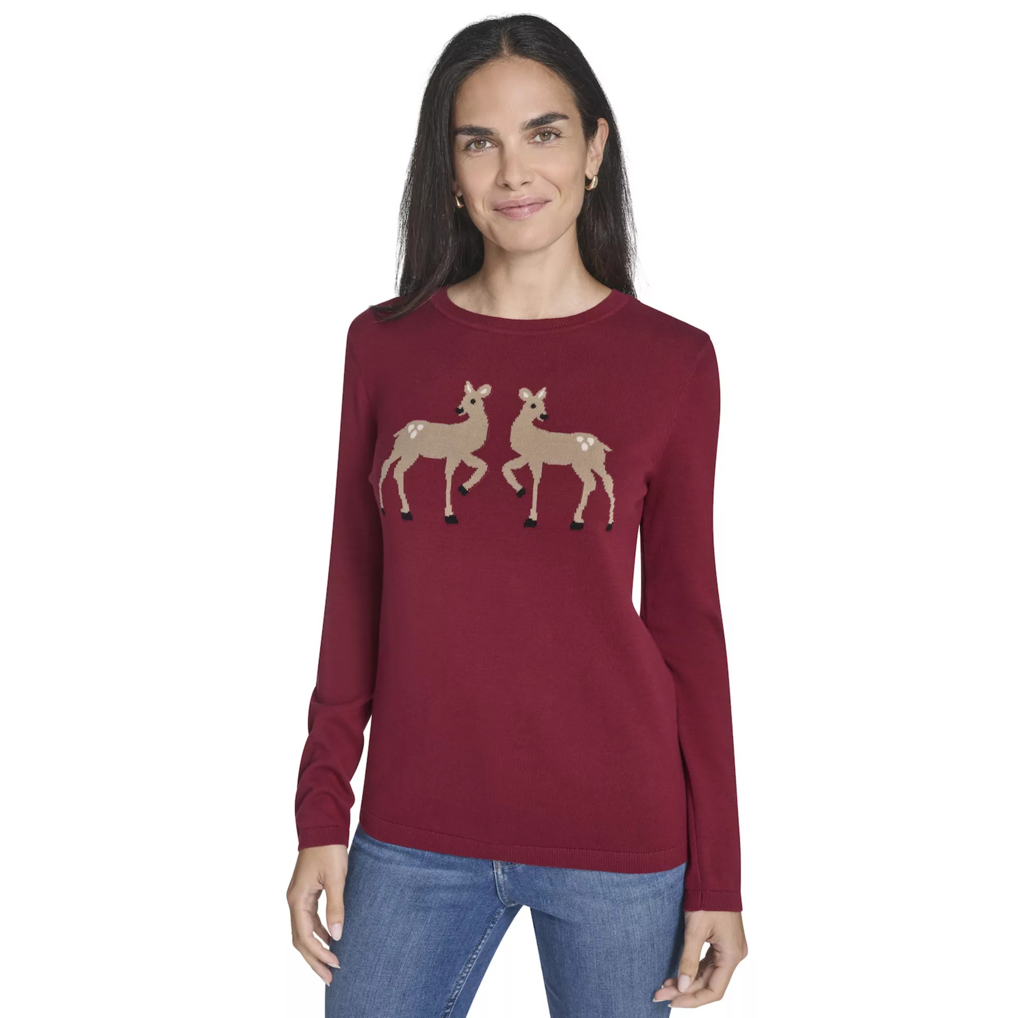 Women's Nautica Novelty Holiday Crewneck Sweater | Kohl's