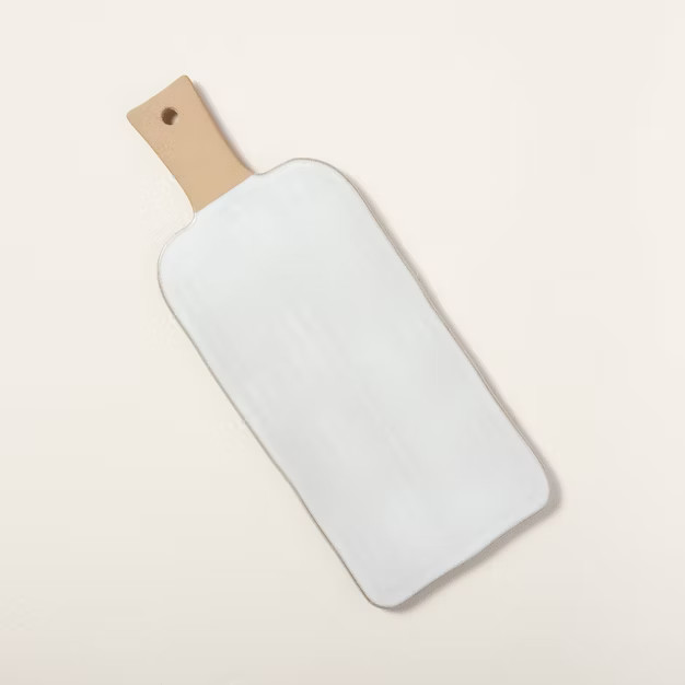 Glazed Stoneware Paddle Serve Board - Hearth & Hand™ with Magnolia | Target