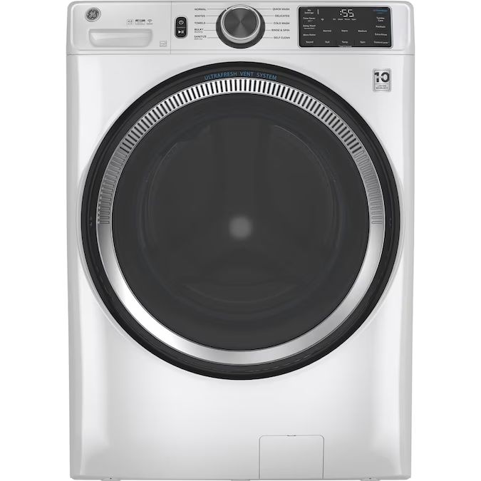 GE Ultra Fresh Vent System 4.8-cu ft Stackable Front-Load Washer (White) ENERGY STAR Lowes.com | Lowe's