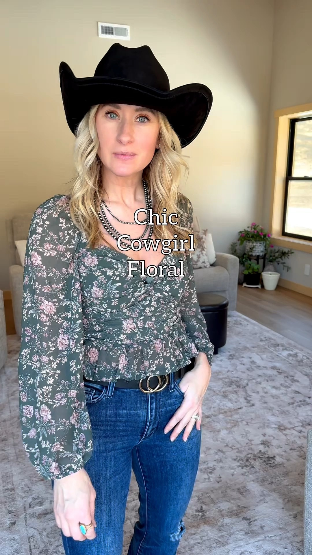 Chic cowgirl floral blouse top that is flowy, cute & so perfect for spring. 

#LTKFestival #LTKSeasonal #LTKootd