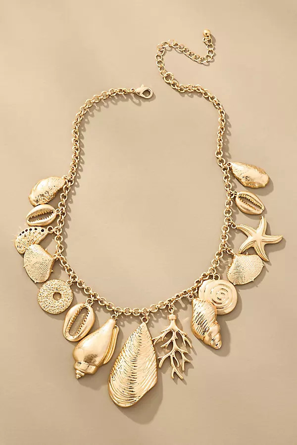 Metal Shell Charm Necklace | Anthropologie (US)