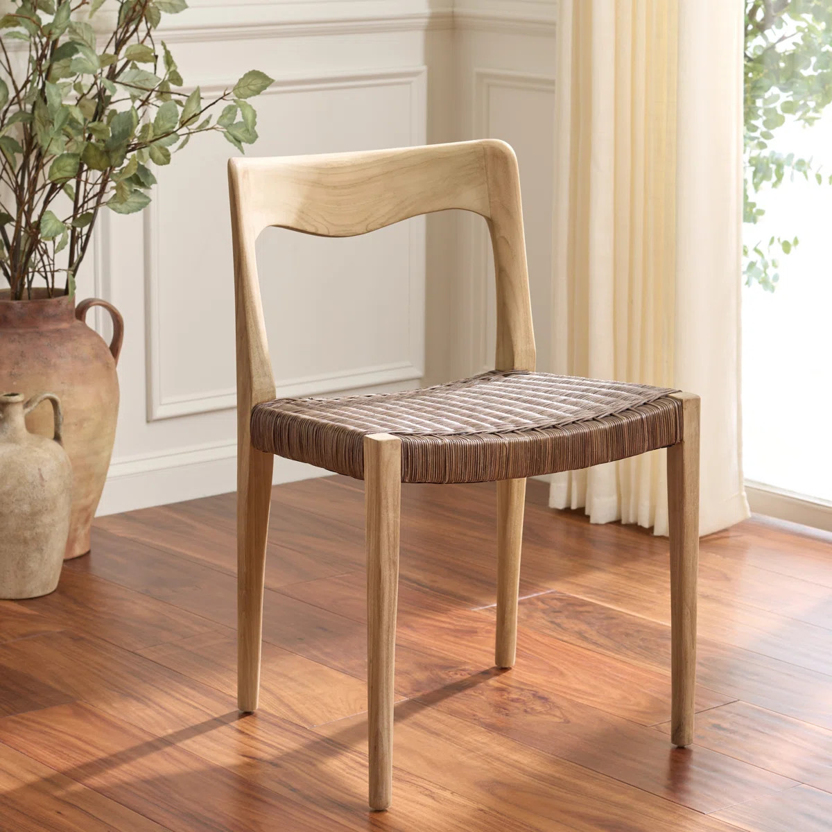 Dannon 17.71'' H Teak Side Chair | Wayfair North America