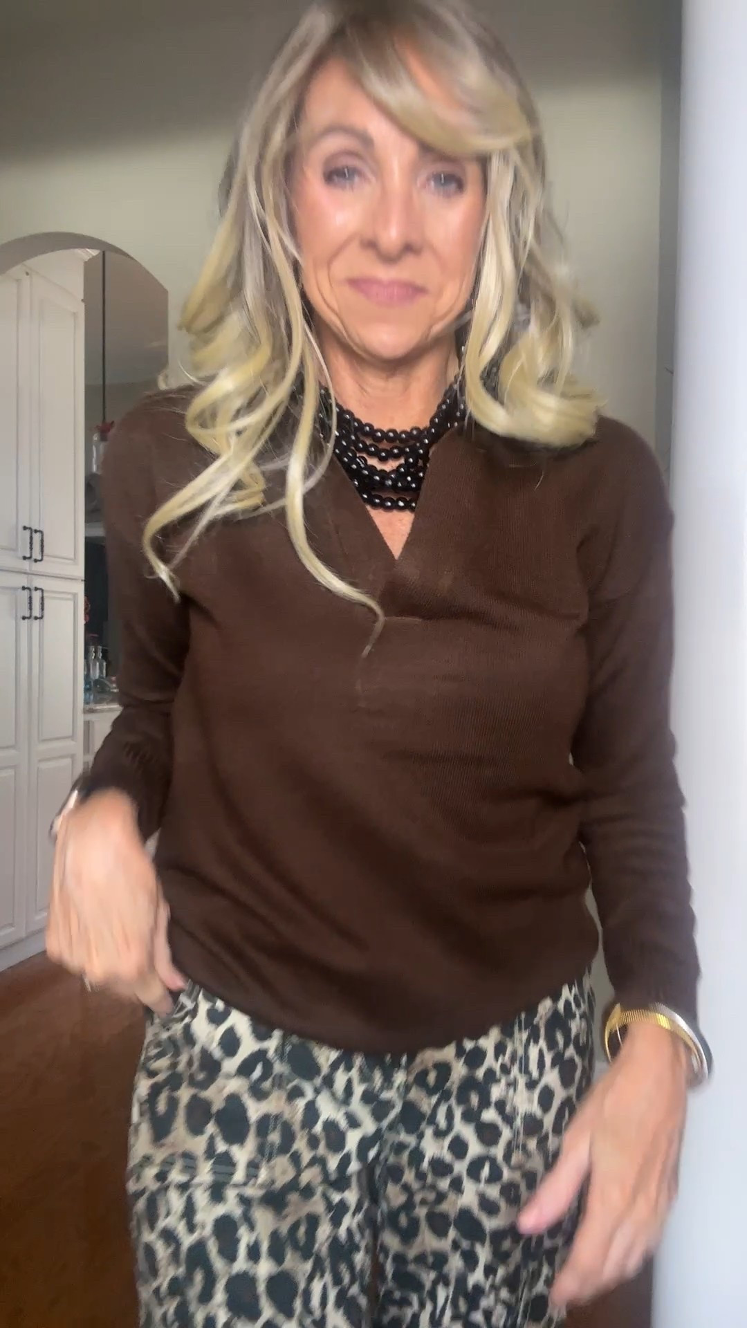 Such a great sweater, love the collar and the color. Looks great with the $17 leopard jeans I can’t get enough of. 

#LTKFindsUnder50 #LTKOver40 #LTKootd