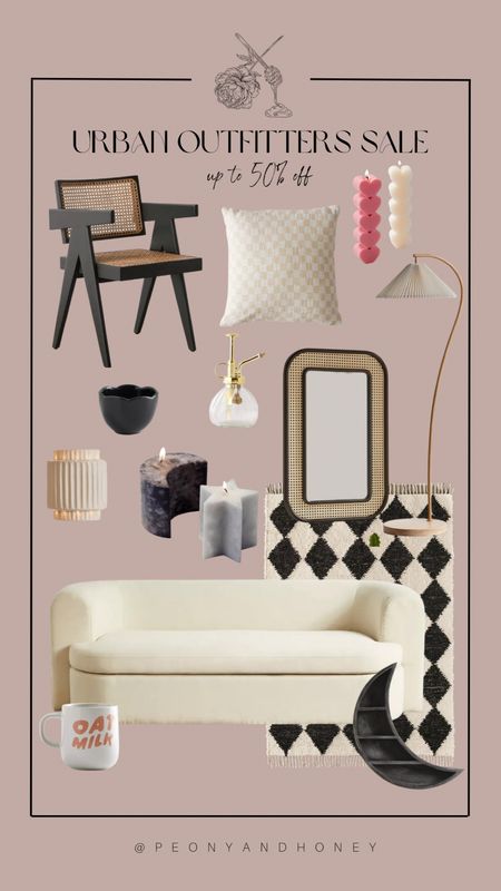 Check out these home and furniture favorites on sale at Urban Outfitters! #uohome #urbanoutfittershome #homedecor #homesale #rugs #mirror #checkered #sofa #rattan #floorlamp #homeaccents 

#LTKsalealert #LTKhome #LTKFind