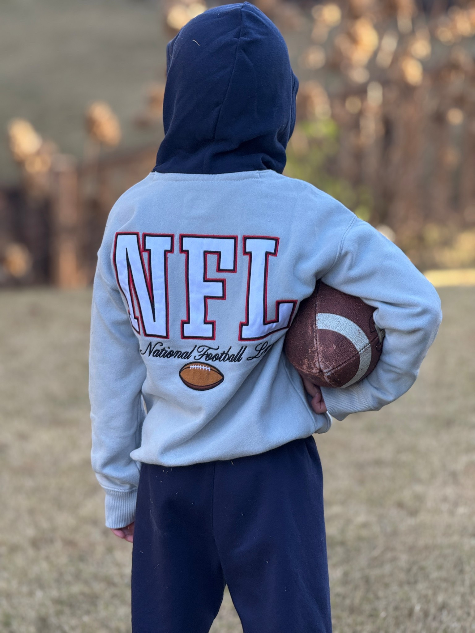 Gave him a gift early. He’s obsessed! Boys NFL Hoodie! 

#LTKGiftGuide #LTKKids #LTKmomlife