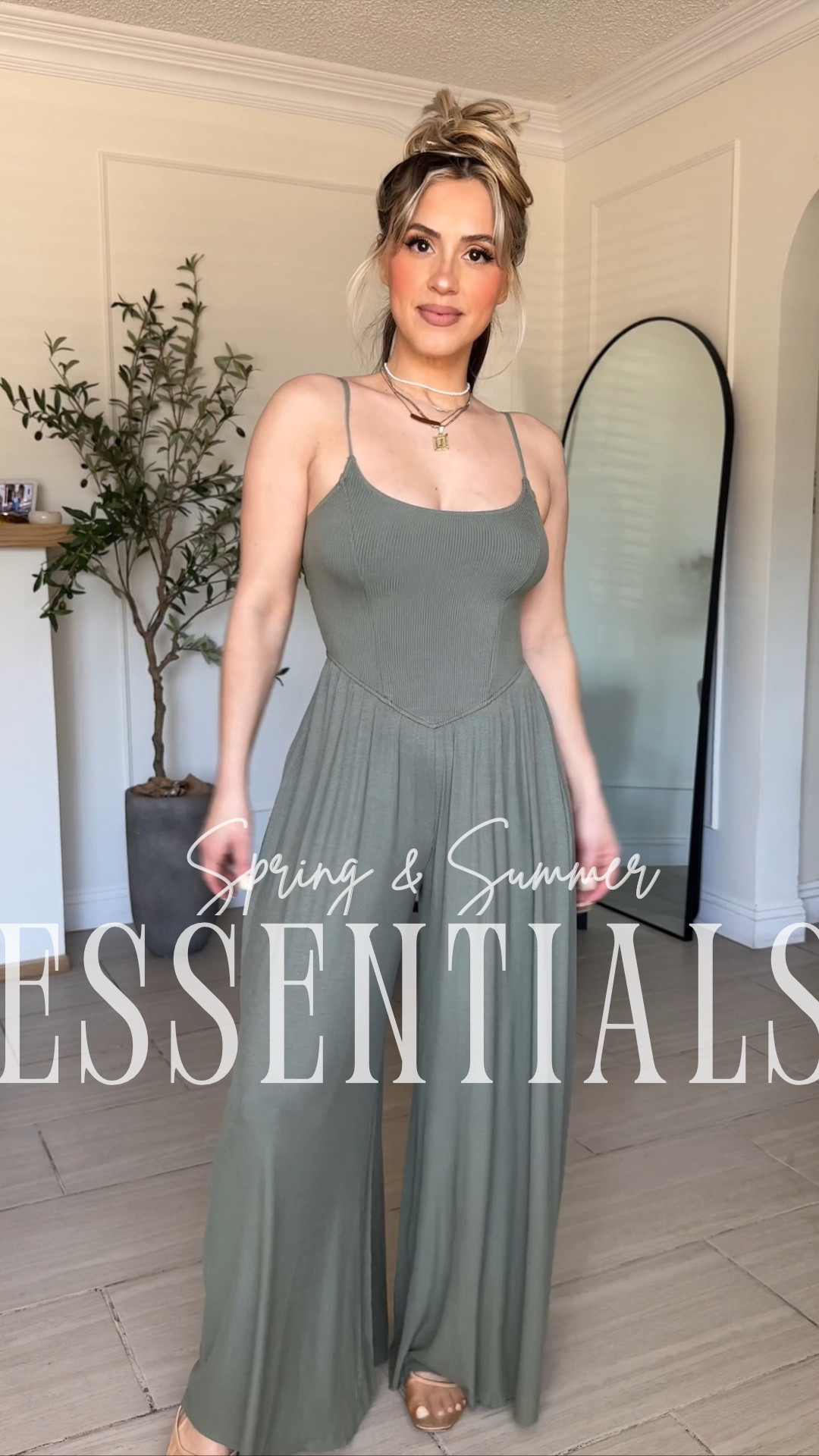 Essential Spring & Summer jumpsuits/dresses & rompers I can always just throw on without overthinking 🥳 use code SPRINGLTK20 for all @aerie pieces and @americaneagle pieces are already on sale so you don't need a code! 

I'm wearing an extra small and everything! I would size down in the jumpsuits for sure ! 

#LTKSpringSale #LTKSaleAlert #LTKPetite
