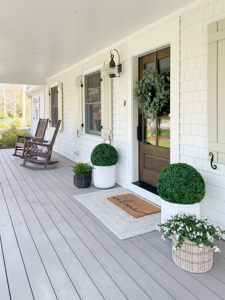Spring Front Porch

Home  home decor  home favorites  outdoor decor  spring decor  front porch  seasonal decor  coastal home  faux greenery  outdoor seating

#LTKhome #LTKSeasonal