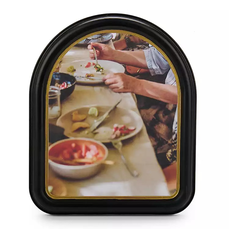 New! Black with Gold Arch Picture Frame | Kirklands