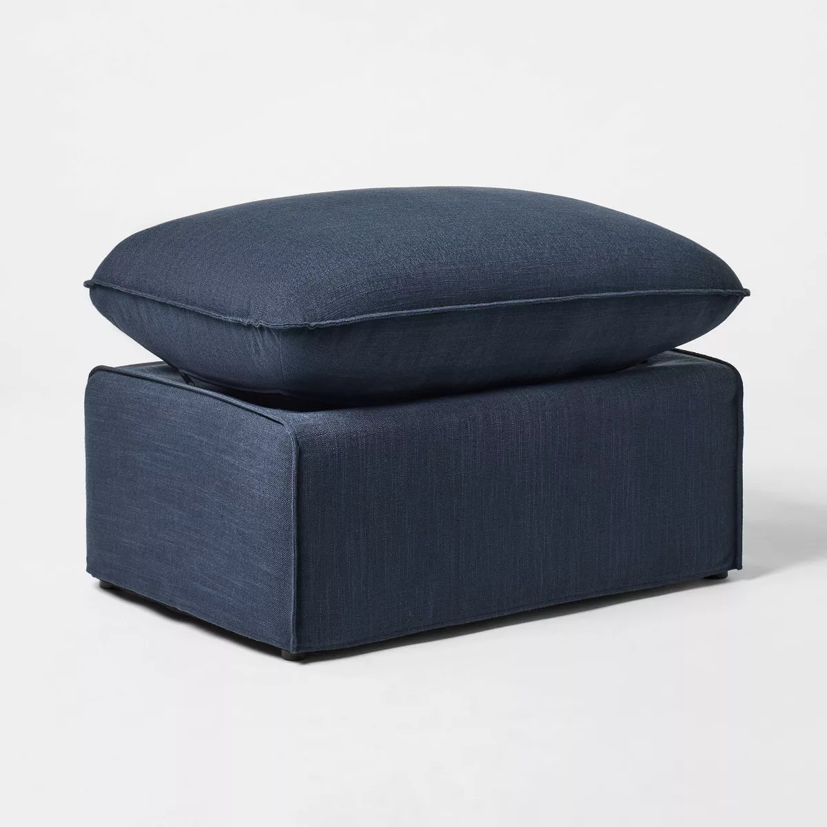 Slipcover Ottoman Blue - Threshold™ designed with Studio McGee | Target