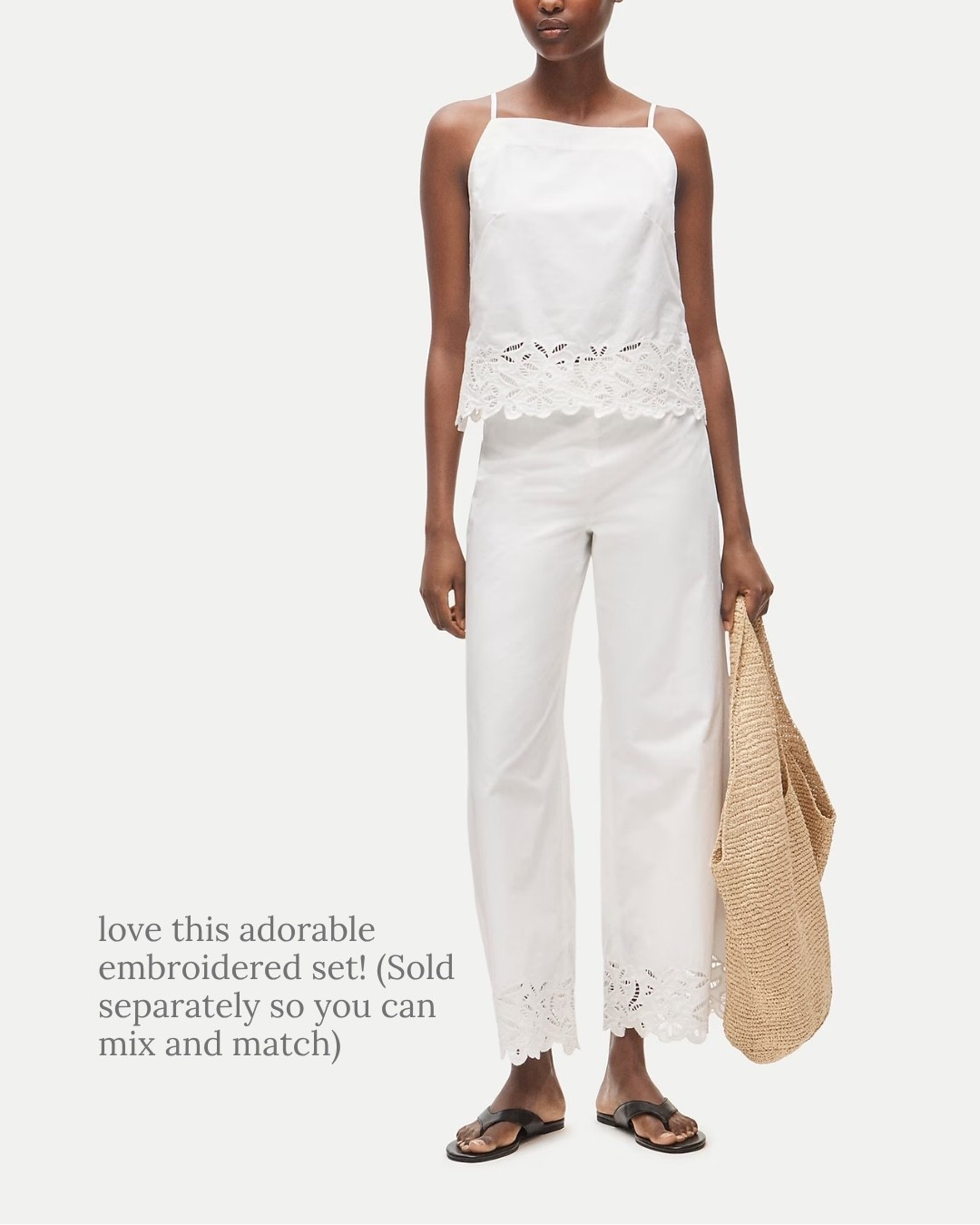 The cutest embroidered set ever! Love the look and they’re sold separately so you can mix and match!

Summer outfit, summer fashion, white pants, white top, summer top

#LTKSeasonal