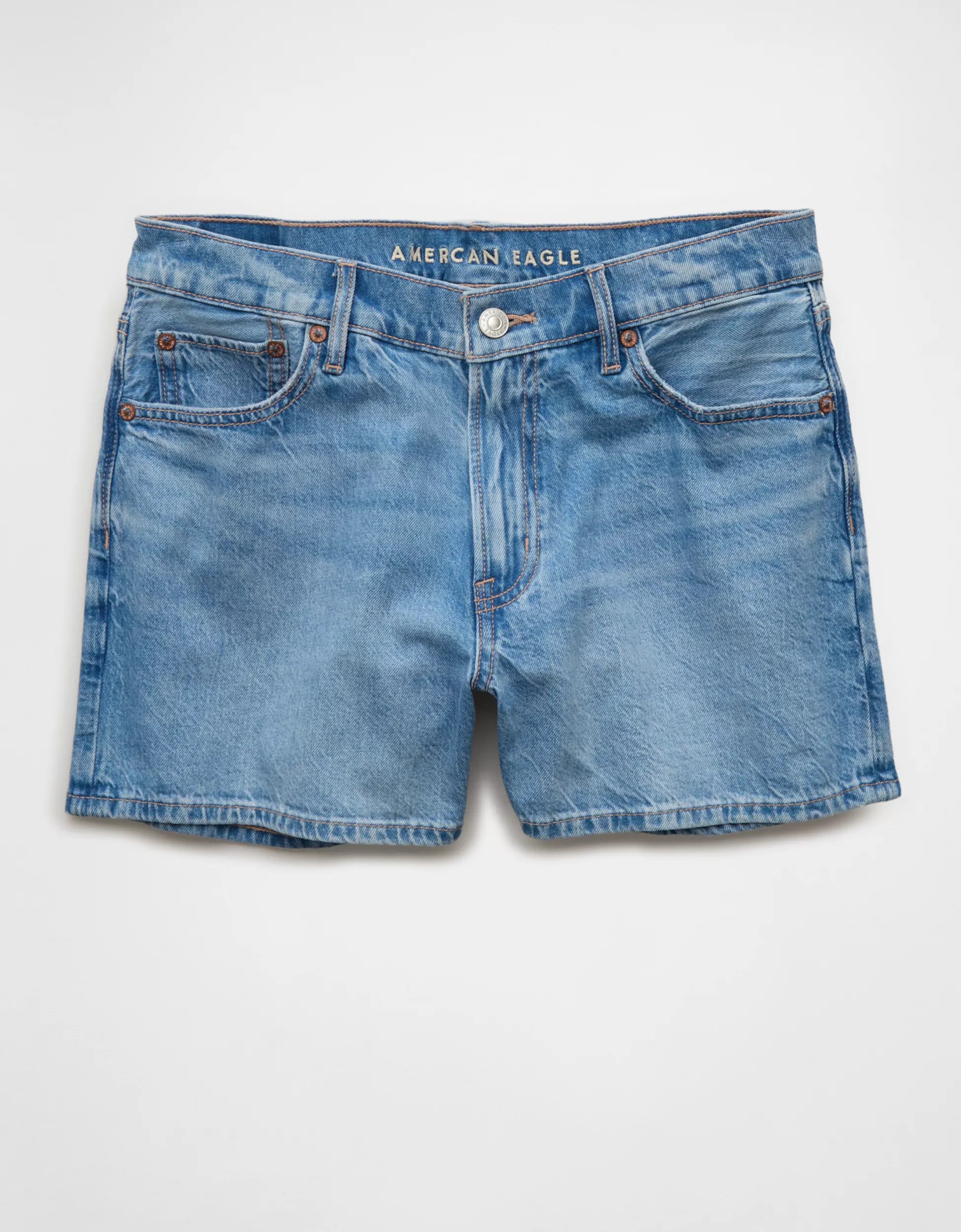 AE Strigid Super High-Waisted Relaxed Denim Short | American Eagle Outfitters (US & CA)
