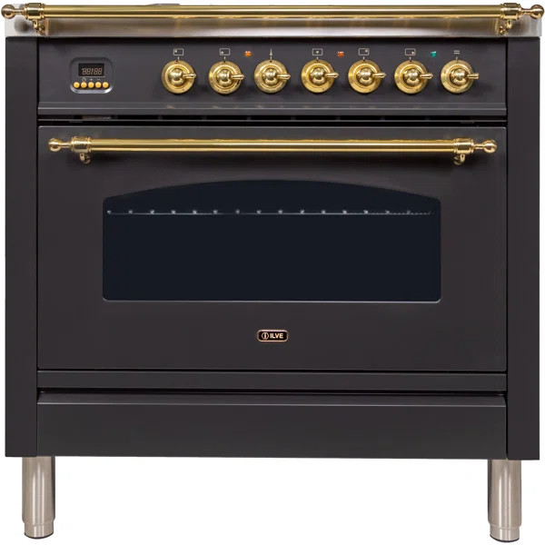 Nostalgie Series 36" 3.55 cu. ft. Freestanding Gas Range with Griddle | Wayfair North America