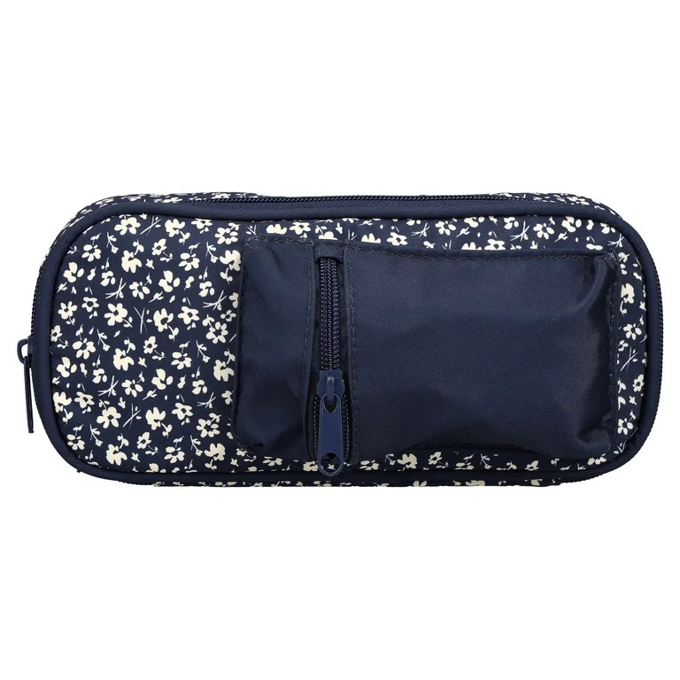 Pen+Gear Floral Pencil Pouch, Blue and White | Walmart (US)