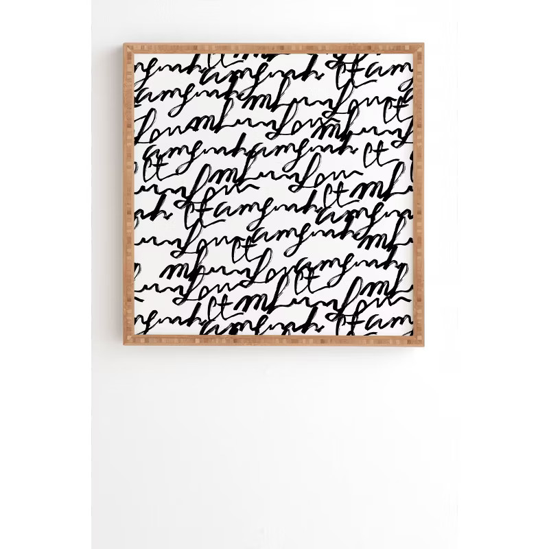 Gabriela Fuente Lost Words Framed Wall Art - Deny Designs | Target