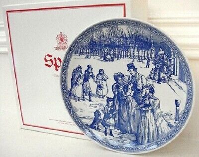 Spode Blue Room Victorian Christmas Plate with Box - New Old Stock | eBay US