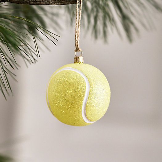 Tennis Ball Glass Ornament | Terrain