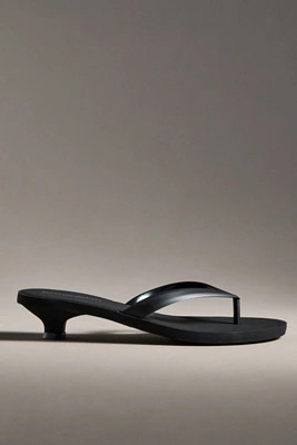 Jeffrey Campbell Lollipop Kitten-Heel Jelly Thong Sandals | Anthropologie (US)