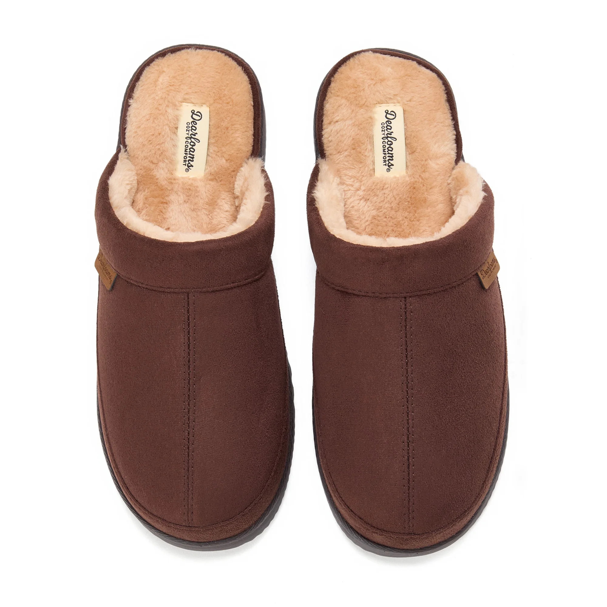 Dearfoams Cozy Comfort Men's Joseph Scuff Slippers | Walmart (US)