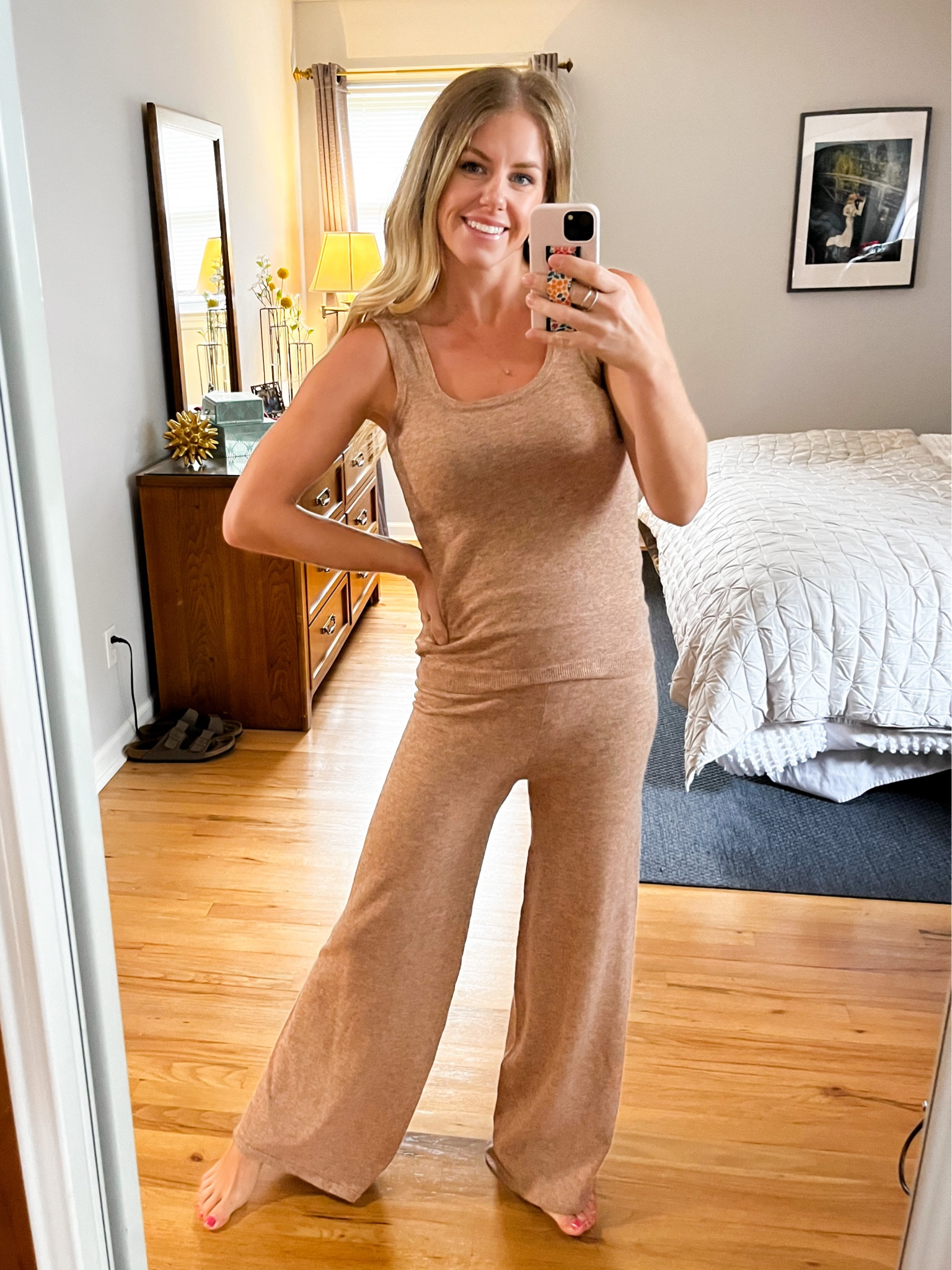 My favorite Walmart find ever!! This set is everything! Heathered sweater material. Runs TTS. Wearing size small  

#LTKSeasonal #LTKsalealert #LTKunder50