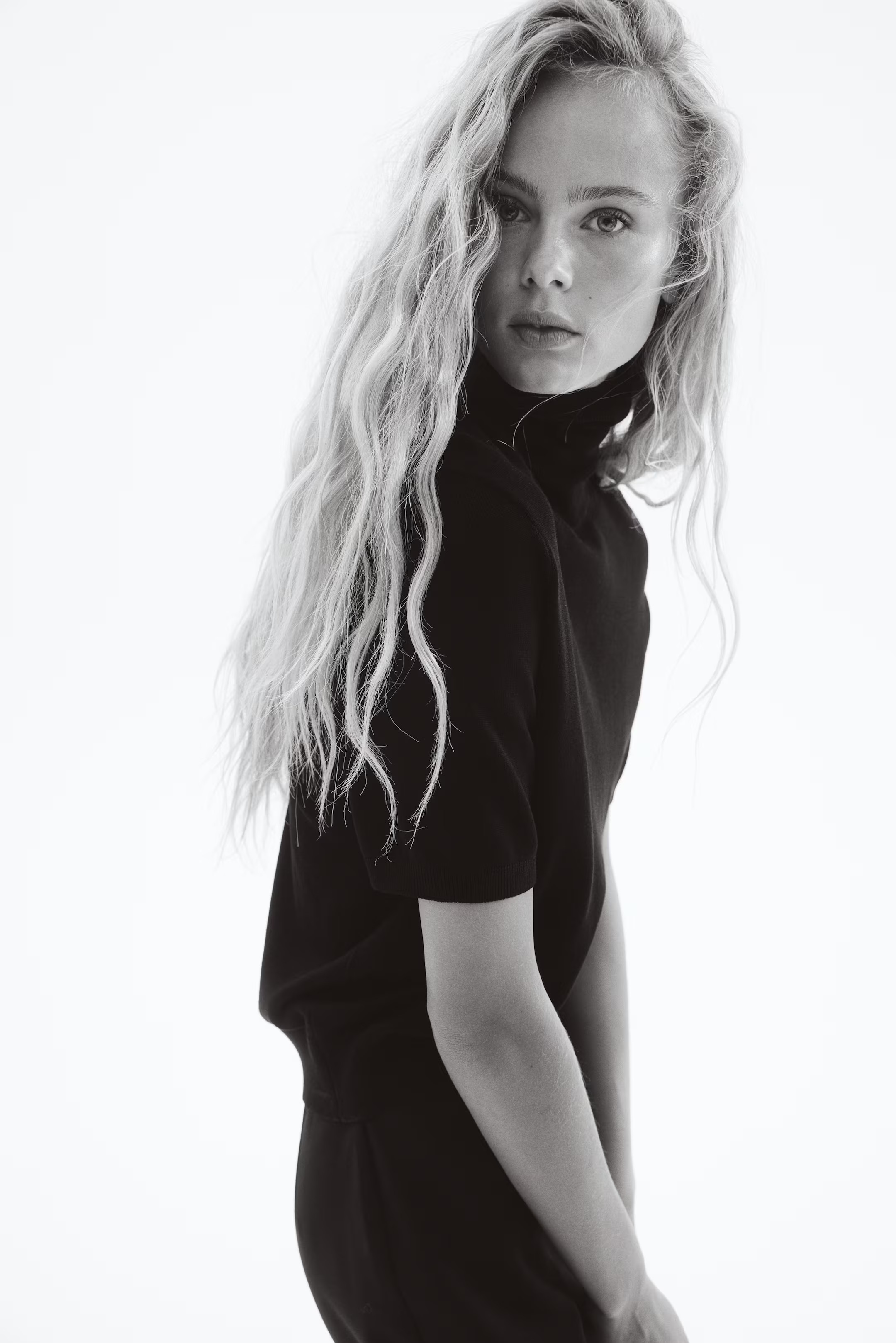 Fine-knit polo-neck top | H&M (UK, MY, IN, SG, PH, TW, HK)