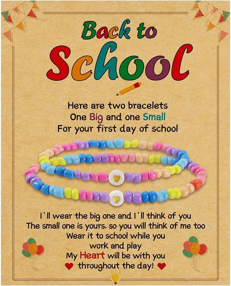 First Day of School Bracelet for Mommy and Daughter Mommy and Me Bracelet Back to School Bracelet... | Amazon (US)