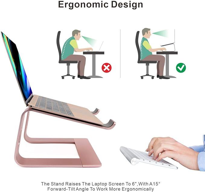 Laptop Stand, Ergonomic Aluminum Laptop Mount Computer Stand, Detachable Laptop Riser，Notebook ... | Amazon (CA)