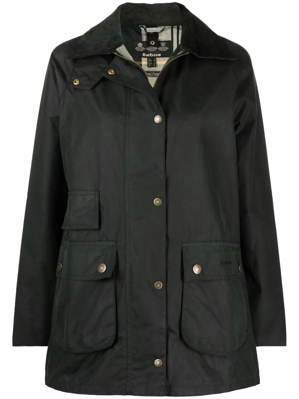 Barbour Waxed Cotton Coat - Farfetch | Farfetch Global