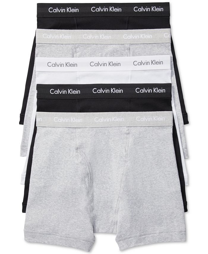 Calvin Klein Men's 5-Pack Cotton Classic Boxer Briefs & Reviews - Underwear & Socks - Men - Macy'... | Macys (US)