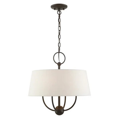Desra 4 - Light Shaded Drum Pendant | Wayfair North America