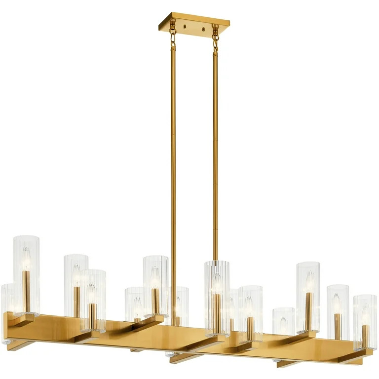 Kichler 44317 Cleara 14 Light 53" Wide Taper Candle Chandelier - Fox Gold | Walmart (US)