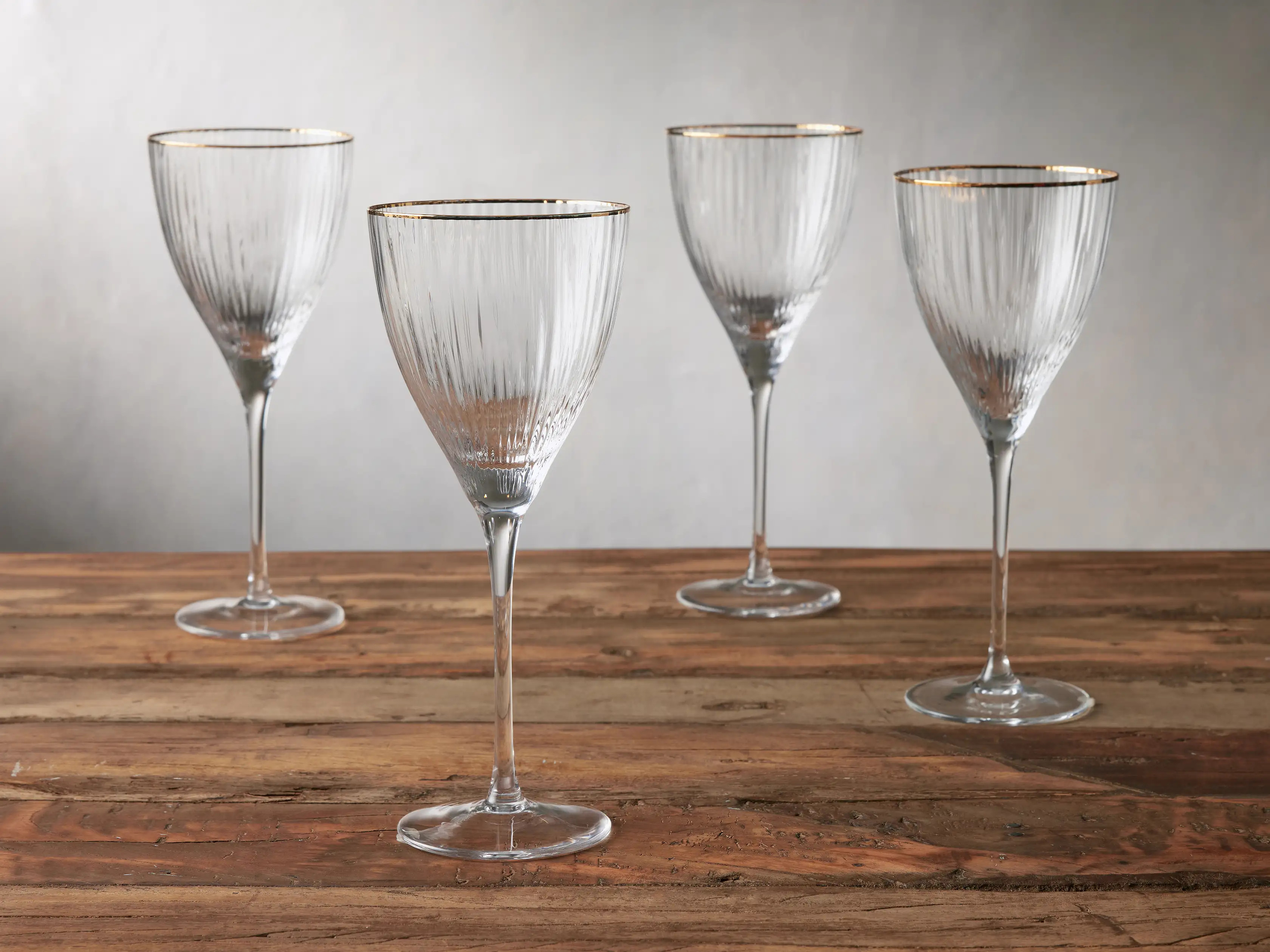 Anisa Gold Rimmed Cocktail Glasses (Set of 4) | Arhaus