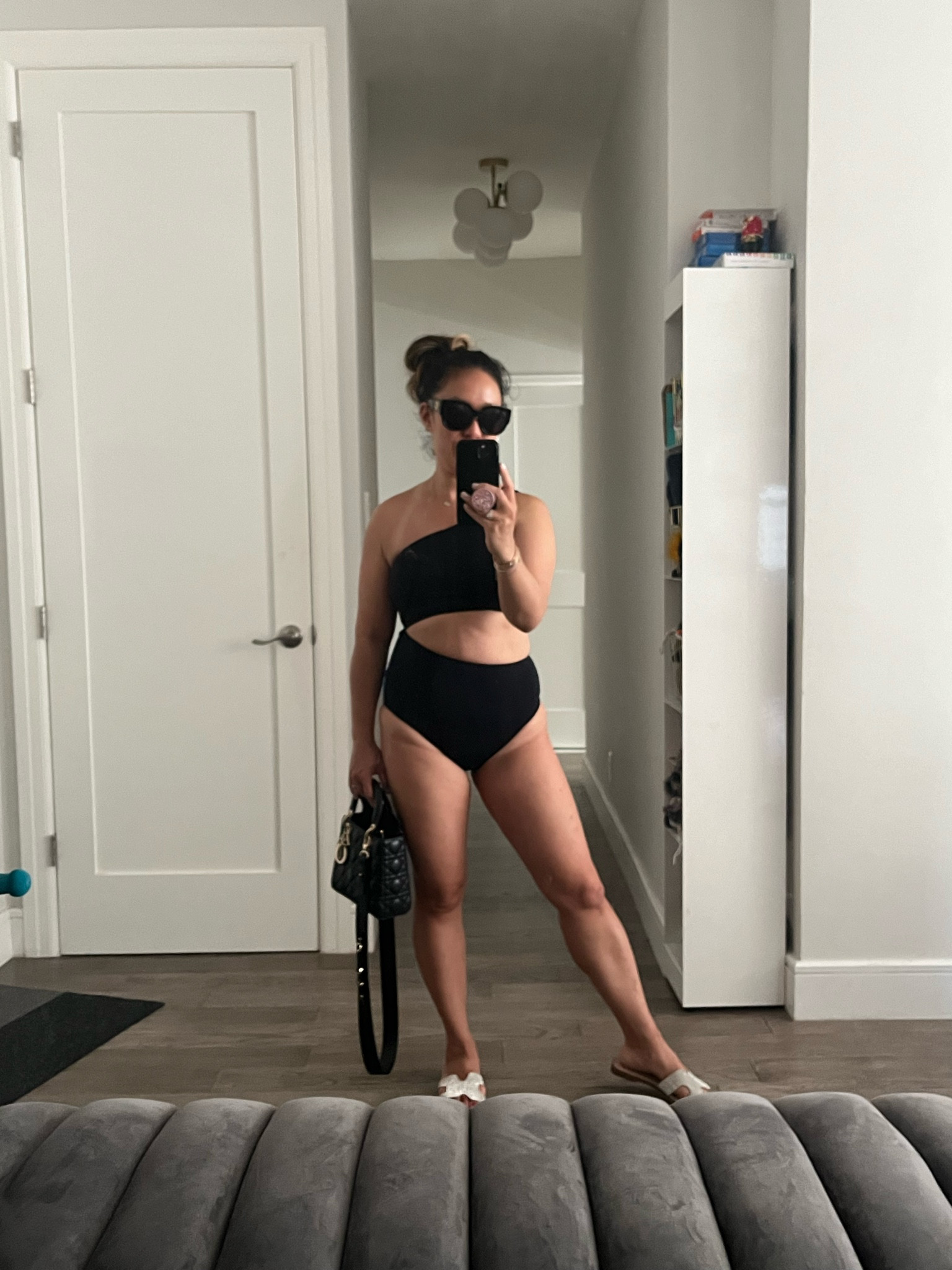 A one-piece that looks like a two-piece. Amazon swim. I’m wearing an x-small.

#LTKSwim #LTKShoeCrush #LTKTravel