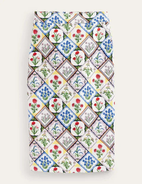 Cotton Textured Pencil Skirt | Boden (UK & IE)