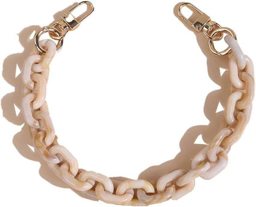 Wiwpar Acrylic Bag Chain Strap Shoulder Purse Handbag Straps Replacement Chain with Gold Buckle (Style 4) | Amazon (US)